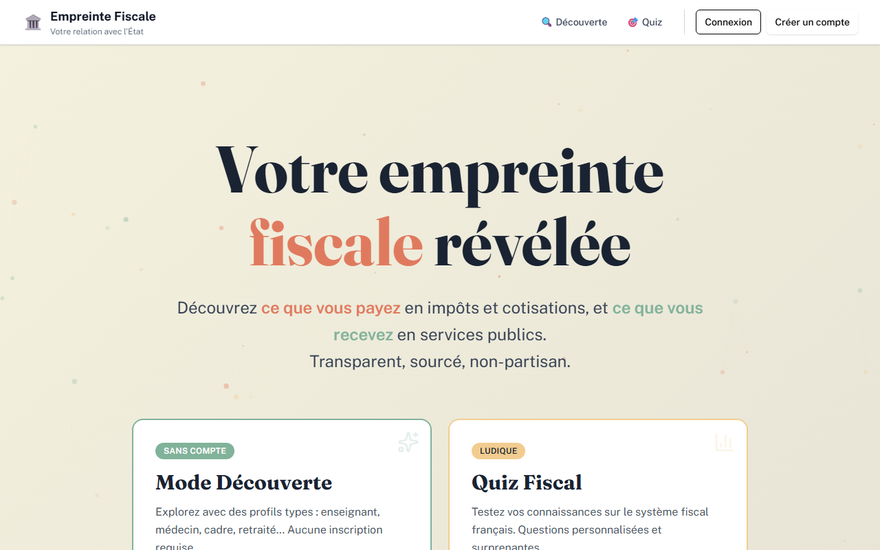 Application Empreinte Fiscale